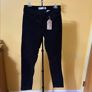 Joe's Jeans Black Matte Velvet Skinny Jeans